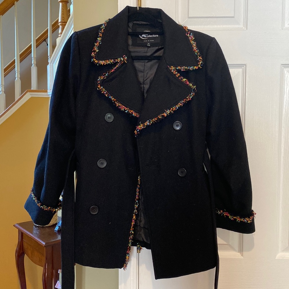 Children coat black size XL